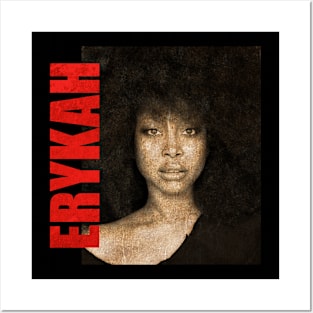 TEXTURE ART- Erykah Badu - Retro Aesthetic Fan Art 1 Posters and Art